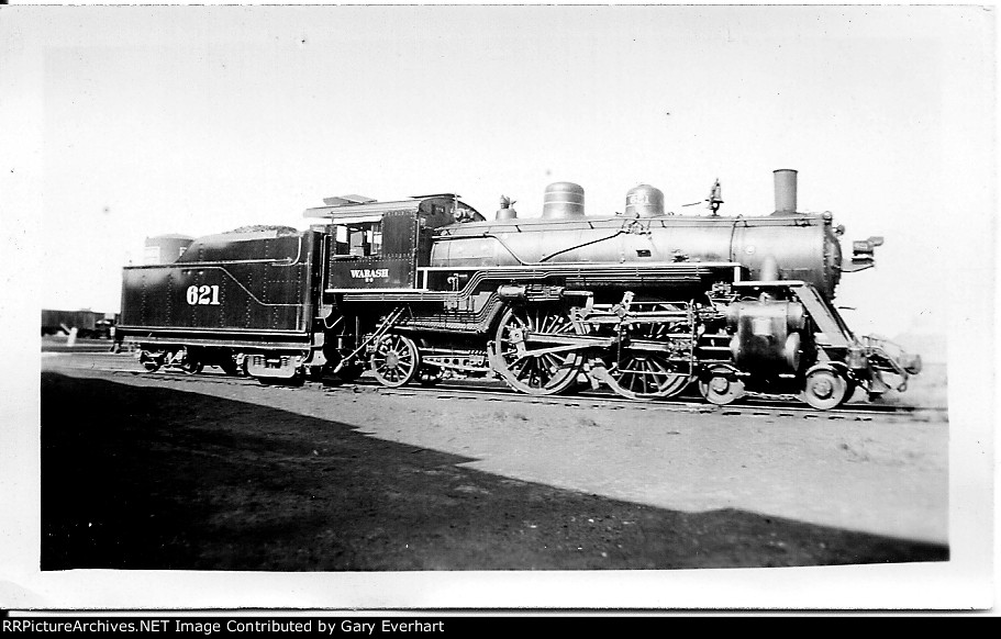 WAB 4-4-2 #621 - Wabash RR